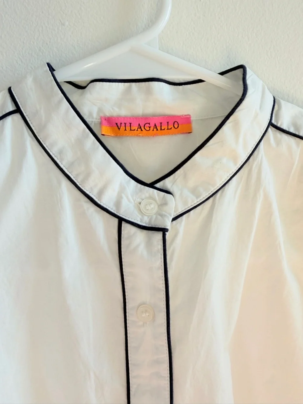 Vilagallo Fabiana Bead Stars Sleeve Blouse - Picture 3 of 7